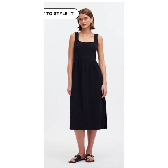 Madewell Dresses & Skirts - Madewell $98 Knit Tank Midi Dress in Black Size XS NK516